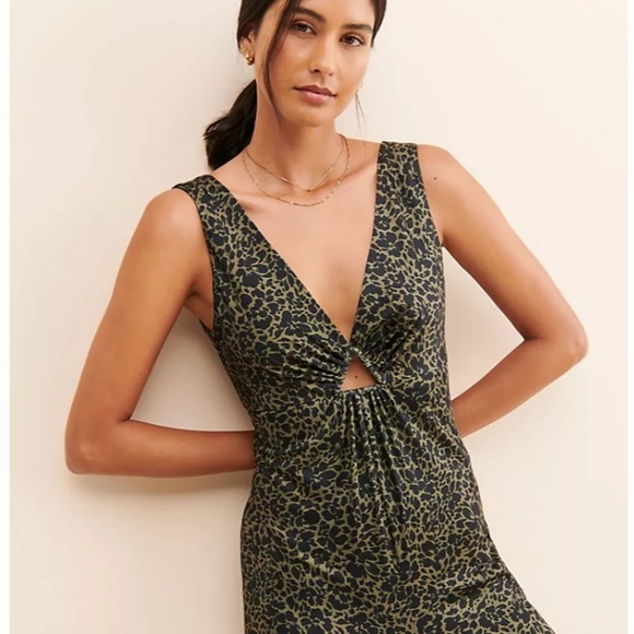 Anthropologie Wide Leg Keyhole Floral Jumpsuit L - Picture 4 of 8